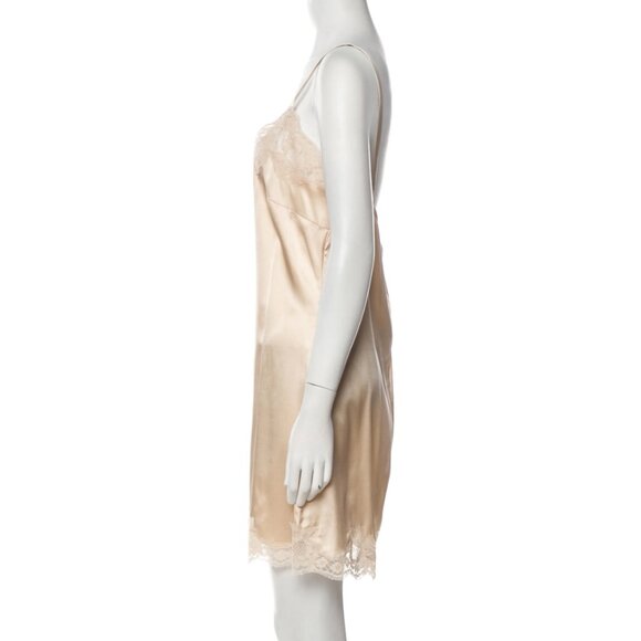 Dolce & Gabanna Silk Lace Trim Embellishment Nightgown/ Slip Dress - Picture 2 of 11
